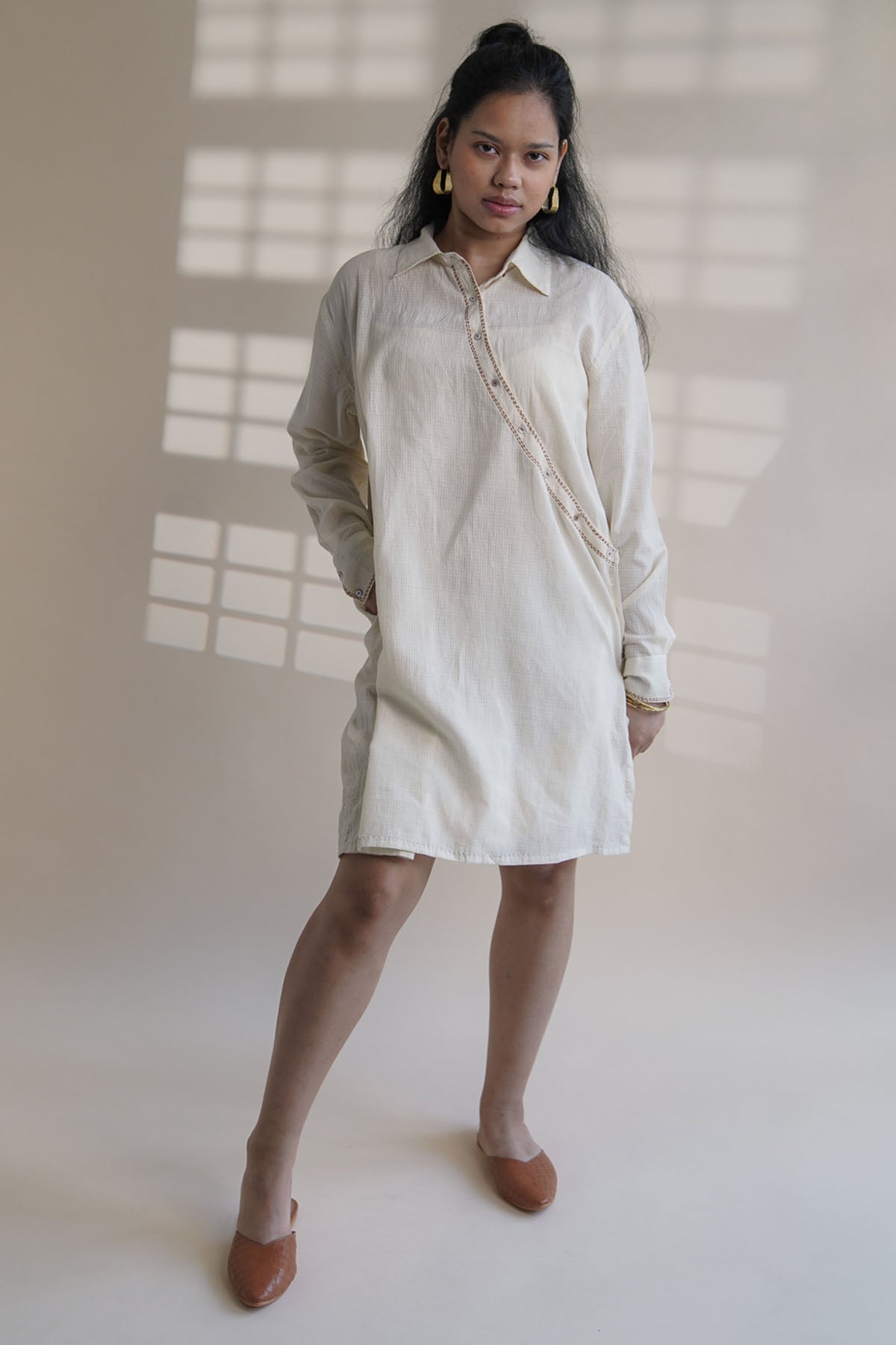 Buy Designer Angrakha Shirt Dress By Lafaani